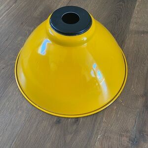 IKEA Yellow and Black Metal Lampshade